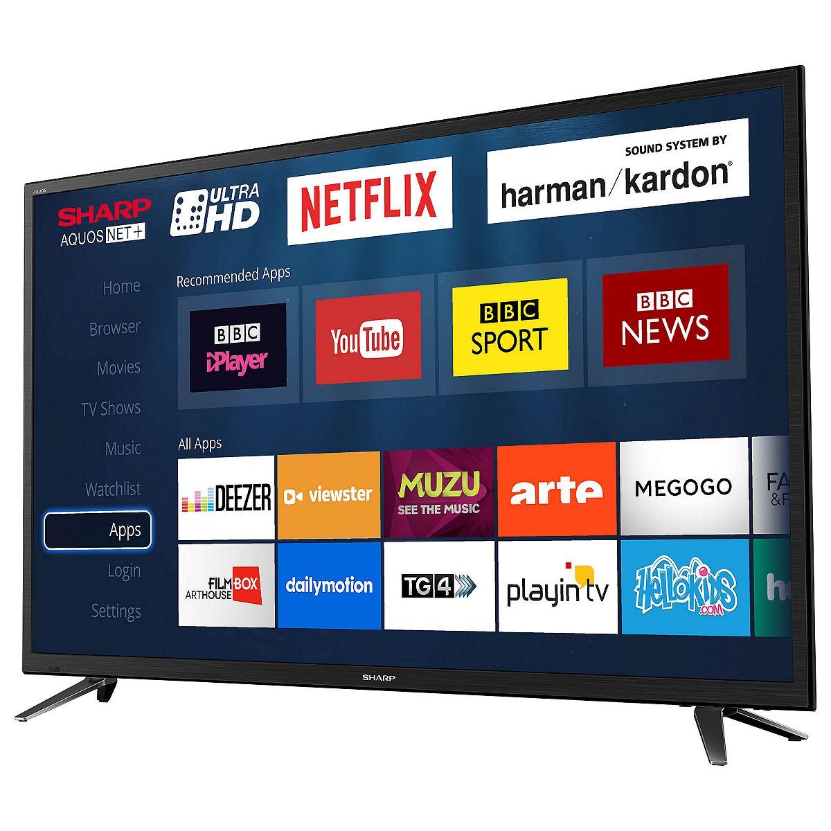 Sharp LC49CUG8052K 49" Smart LED TV 4K Ultra HD With WiFi & Freeview