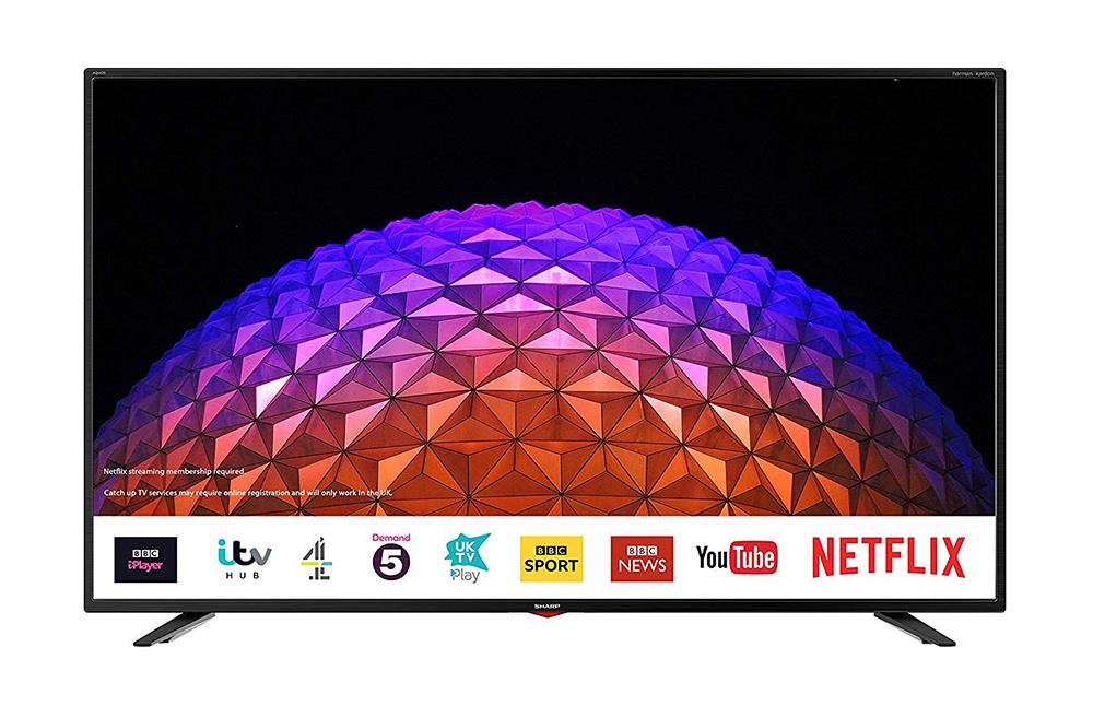 Sharp 4TC43BJ5KF2FB 43" Smart Aquos LED TV with Freeview HDMI USB