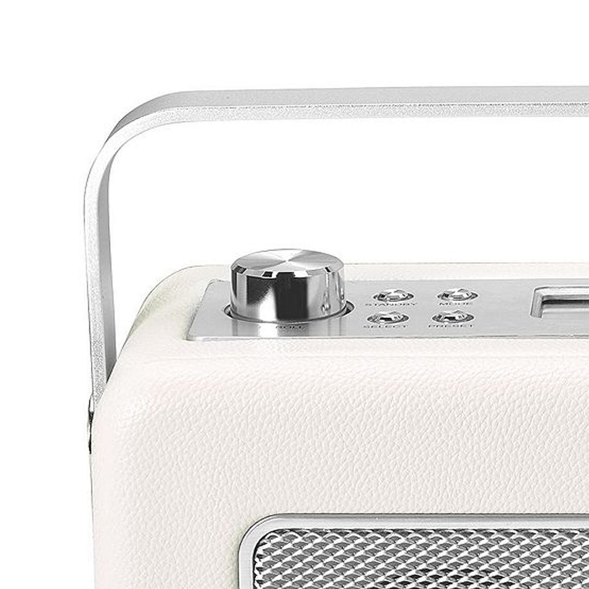 Tesco RDR1701 Retro Leather DAB FM Stereo Radio Cream With 20 Preset Stations 5057008998766 eBay