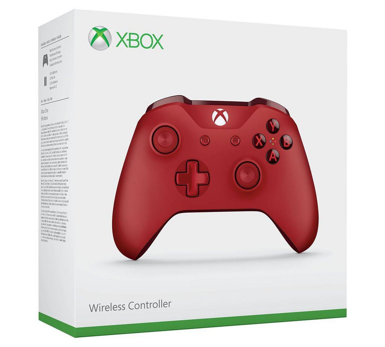 Microsoft Xbox One Wireless Controller Red 1708 3.5mm Audio Headset