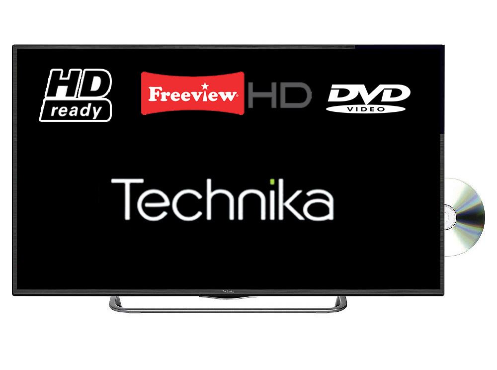 Technika 32G22BHDR/DVD 32" Slim LED TV DVD Combi HD Ready 720p With