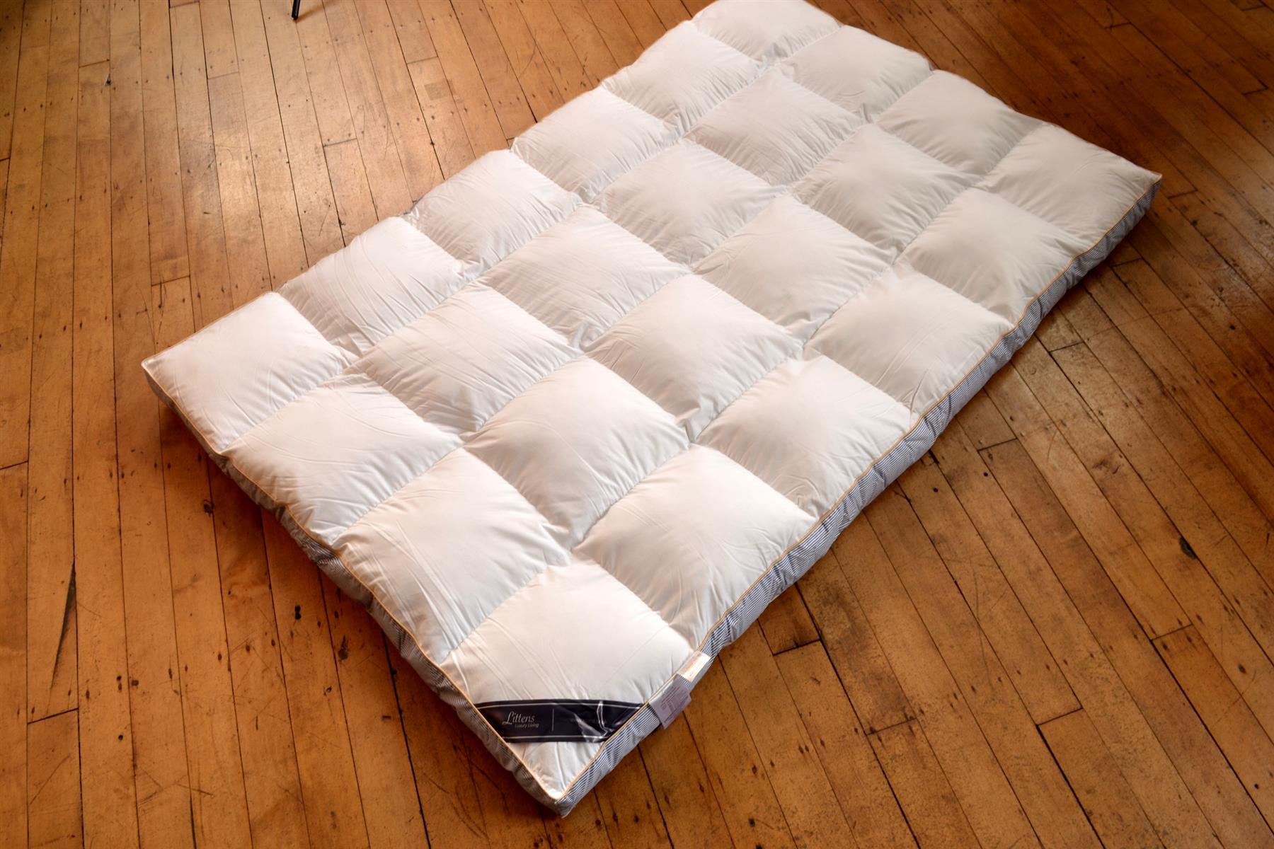 4" Ultimate Premium Cotton European Continental Down Soft Mattress Topper 10cm - Picture 14 of 16
