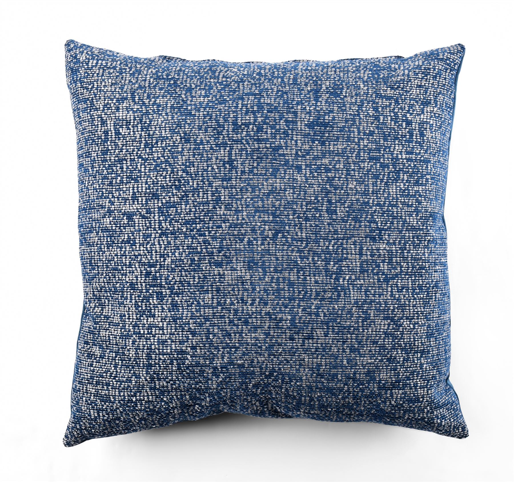 Blue Linen Look Chenille Cushion, Boudoir, Draft Excluder UK Made - Picture 4 of 5