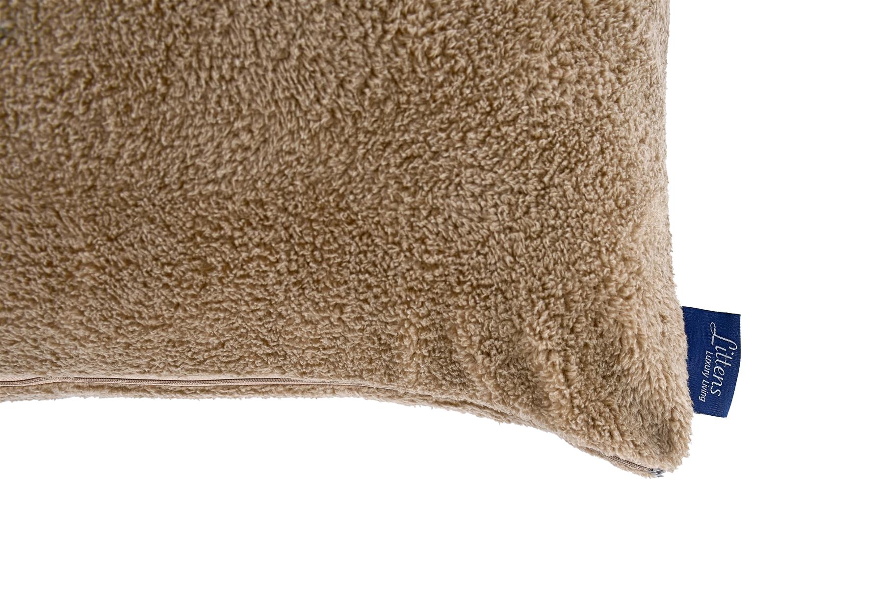 22" x 22" Teddy Fleece Fur Soft Plush Cosy Cushion Cover (55cm x 55cm) - Picture 19 of 25