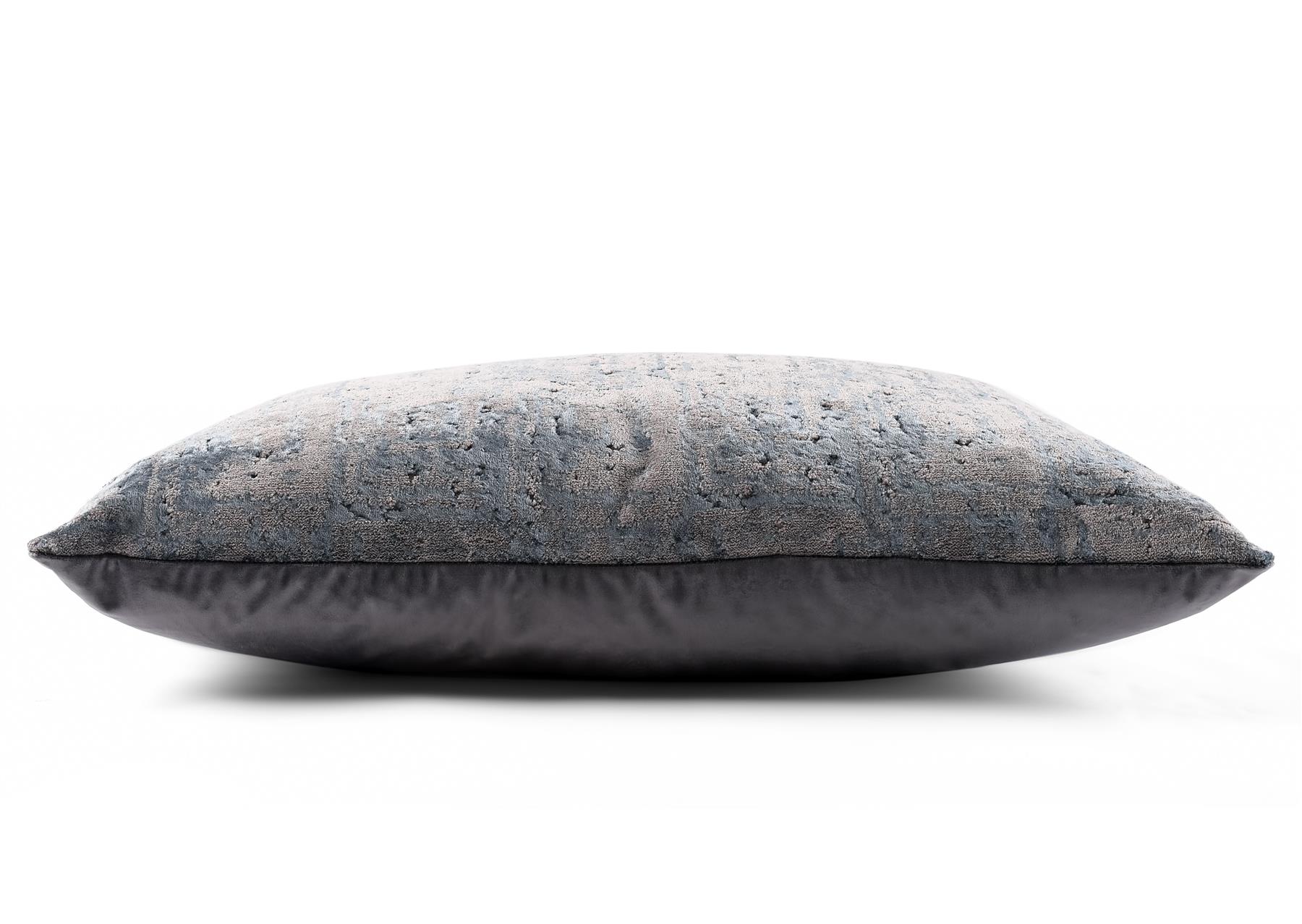 Aqua & Grey Concrete Look Chenille Cushion Boudoir Cover, Draft Excluder UK Made - Picture 11 of 22