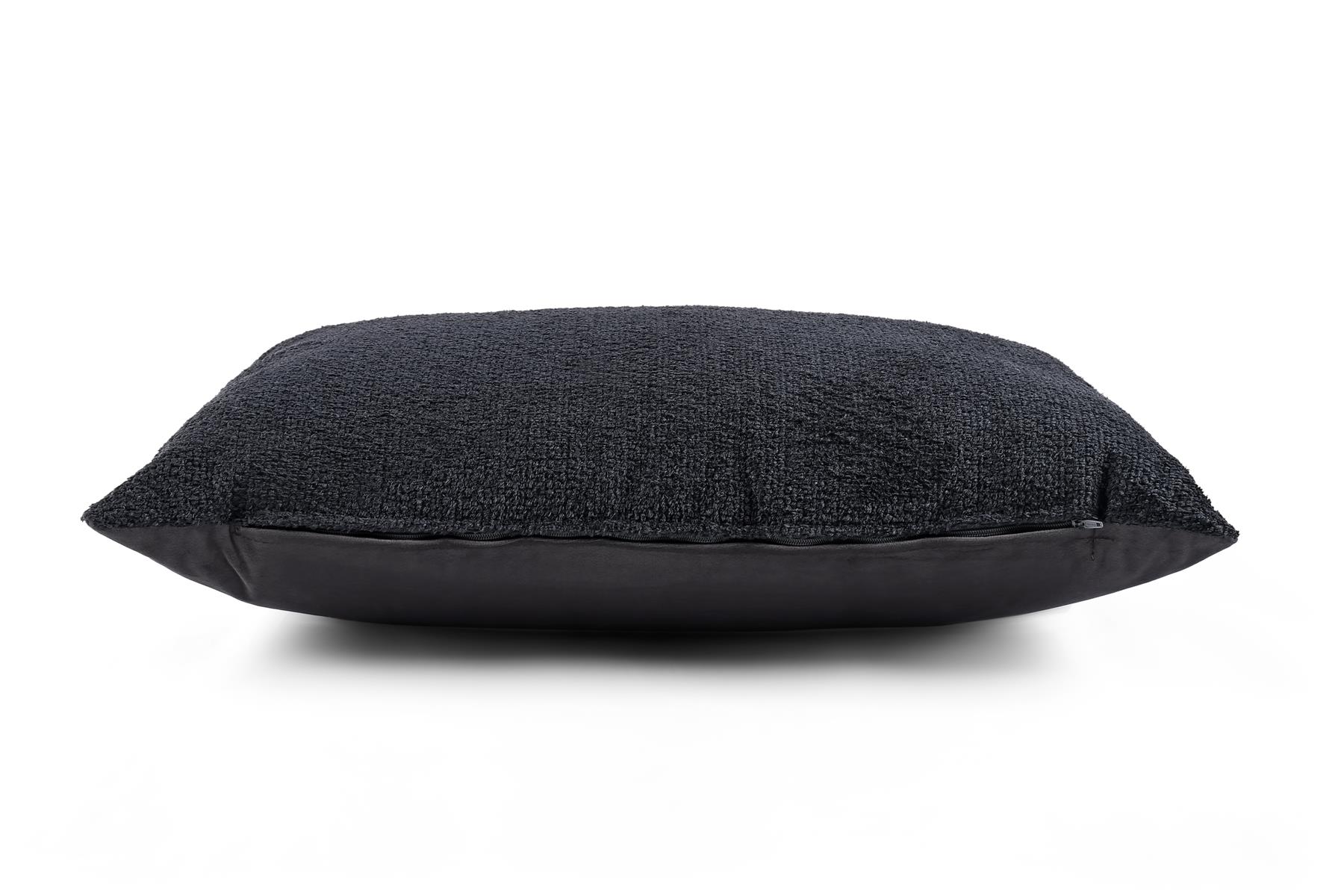 Charcoal Twisted Yarn Chenille Cushion, Boudoir, Draft Excluder UK Made - Picture 17 of 26