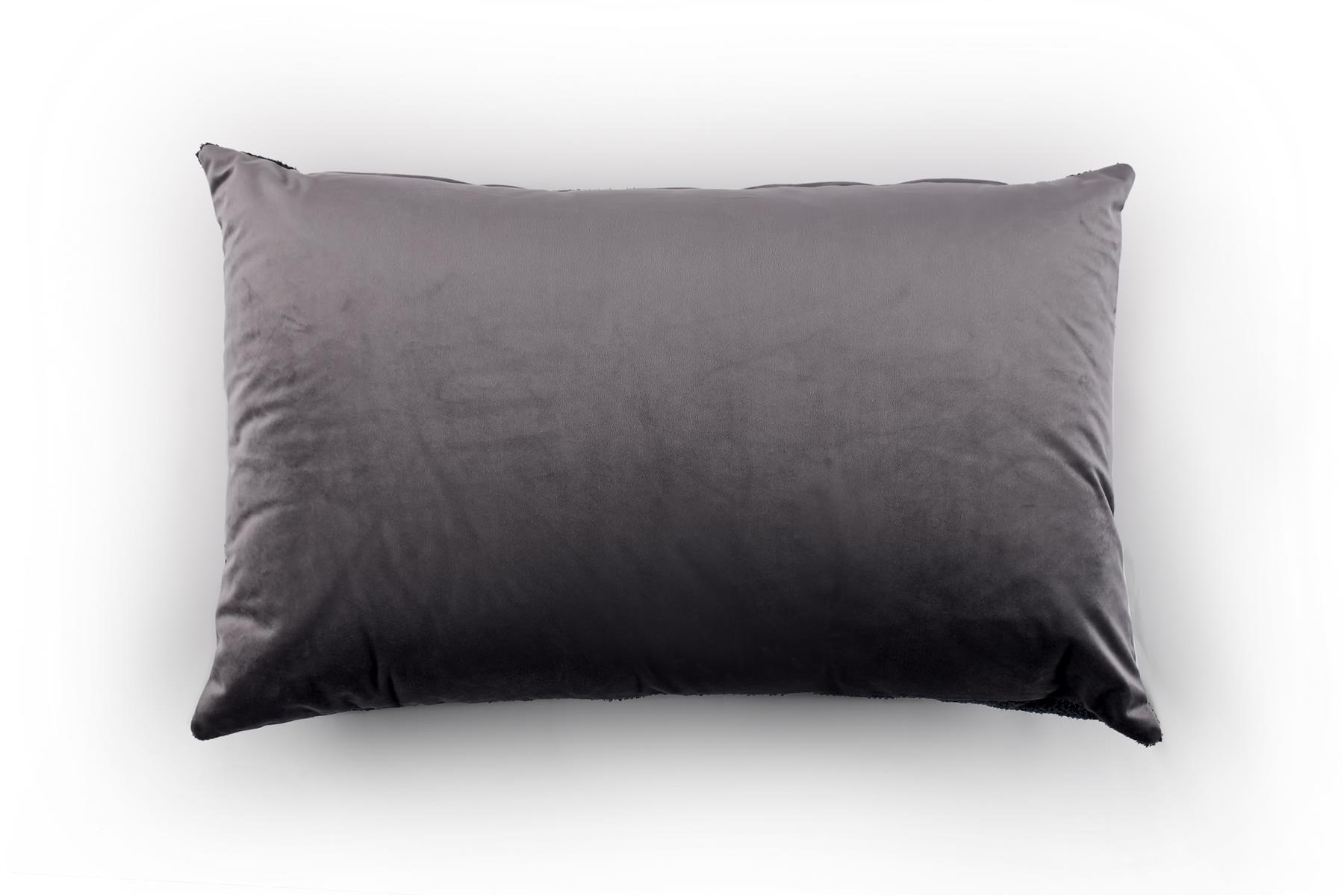 Charcoal Twisted Yarn Chenille Cushion, Boudoir, Draft Excluder UK Made - Picture 18 of 26