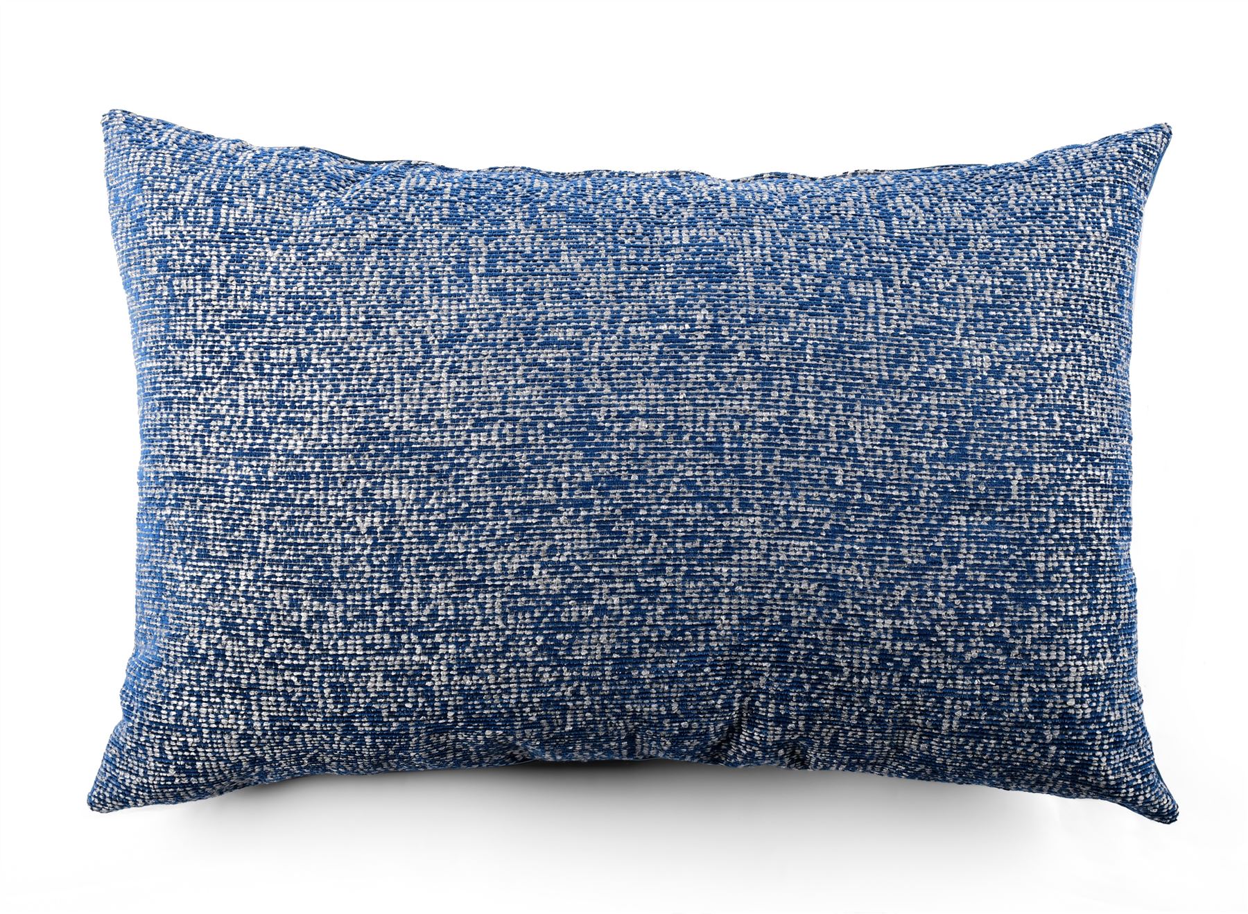 Blue Linen Look Chenille Cushion, Boudoir, Draft Excluder UK Made - Picture 3 of 5