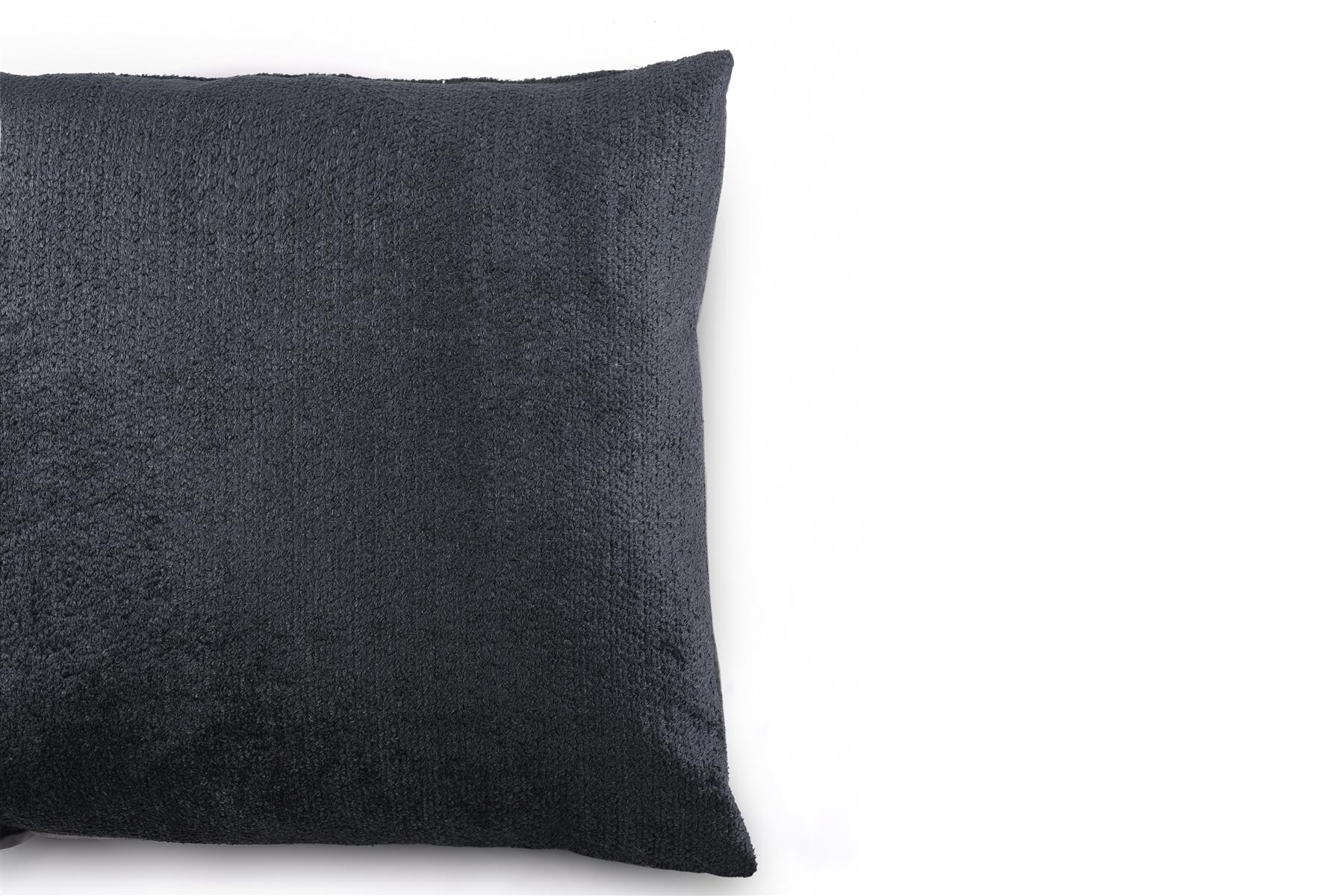 Charcoal Twisted Yarn Chenille Cushion, Boudoir, Draft Excluder UK Made - Picture 20 of 26
