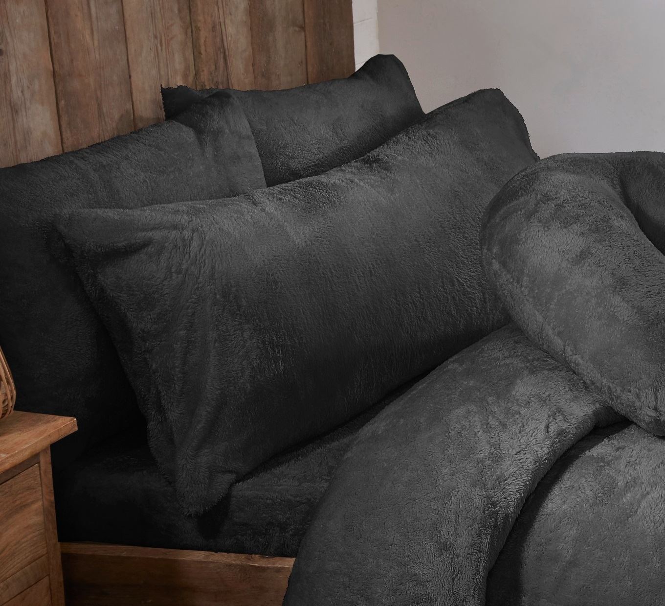 Funda de Almohada Larga Refuerzo Cuerpo Polar Peluche Carbón, Térmica, Enfermería Embarazo - Imagen 4 de 4