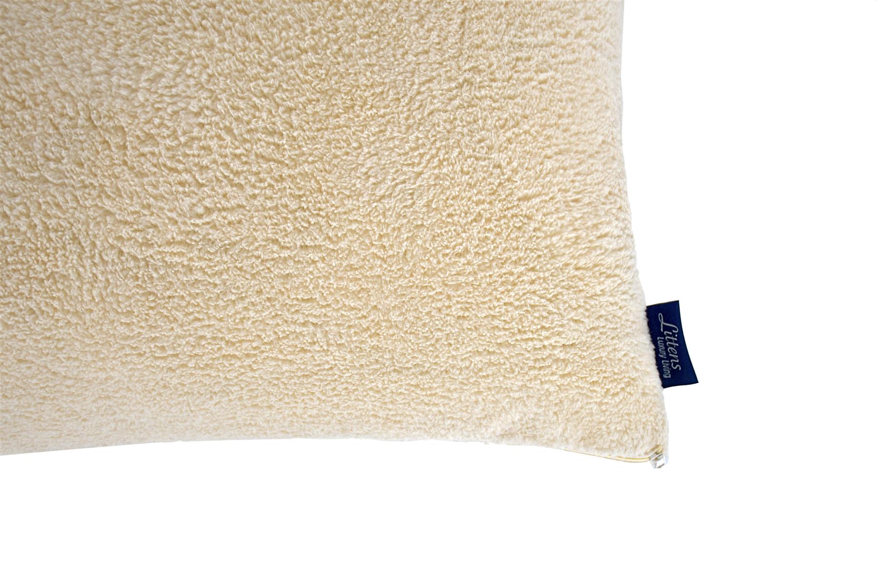 22" x 22" Teddy Fleece Fur Soft Plush Cosy Cushion Cover (55cm x 55cm) - Picture 15 of 25