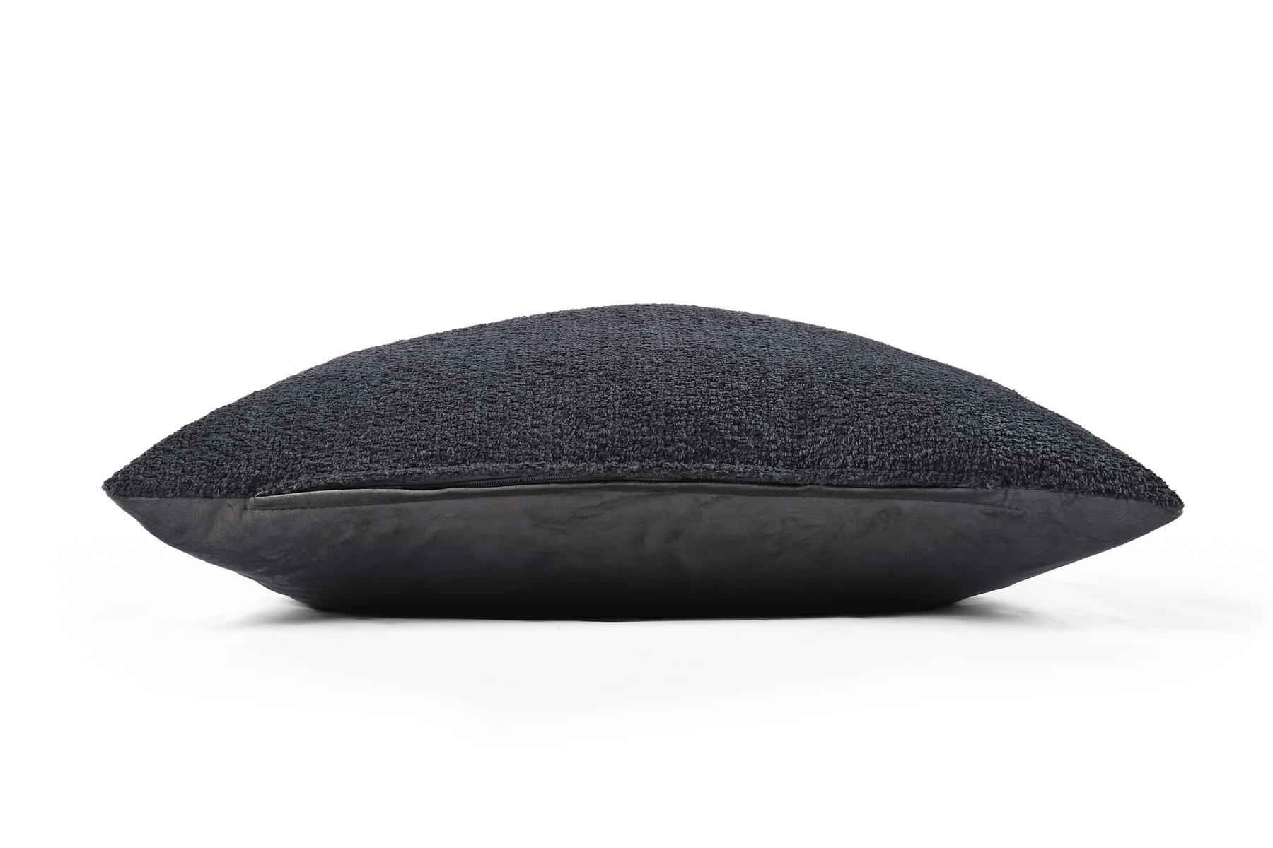 Charcoal Twisted Yarn Chenille Cushion, Boudoir, Draft Excluder UK Made - Picture 22 of 26