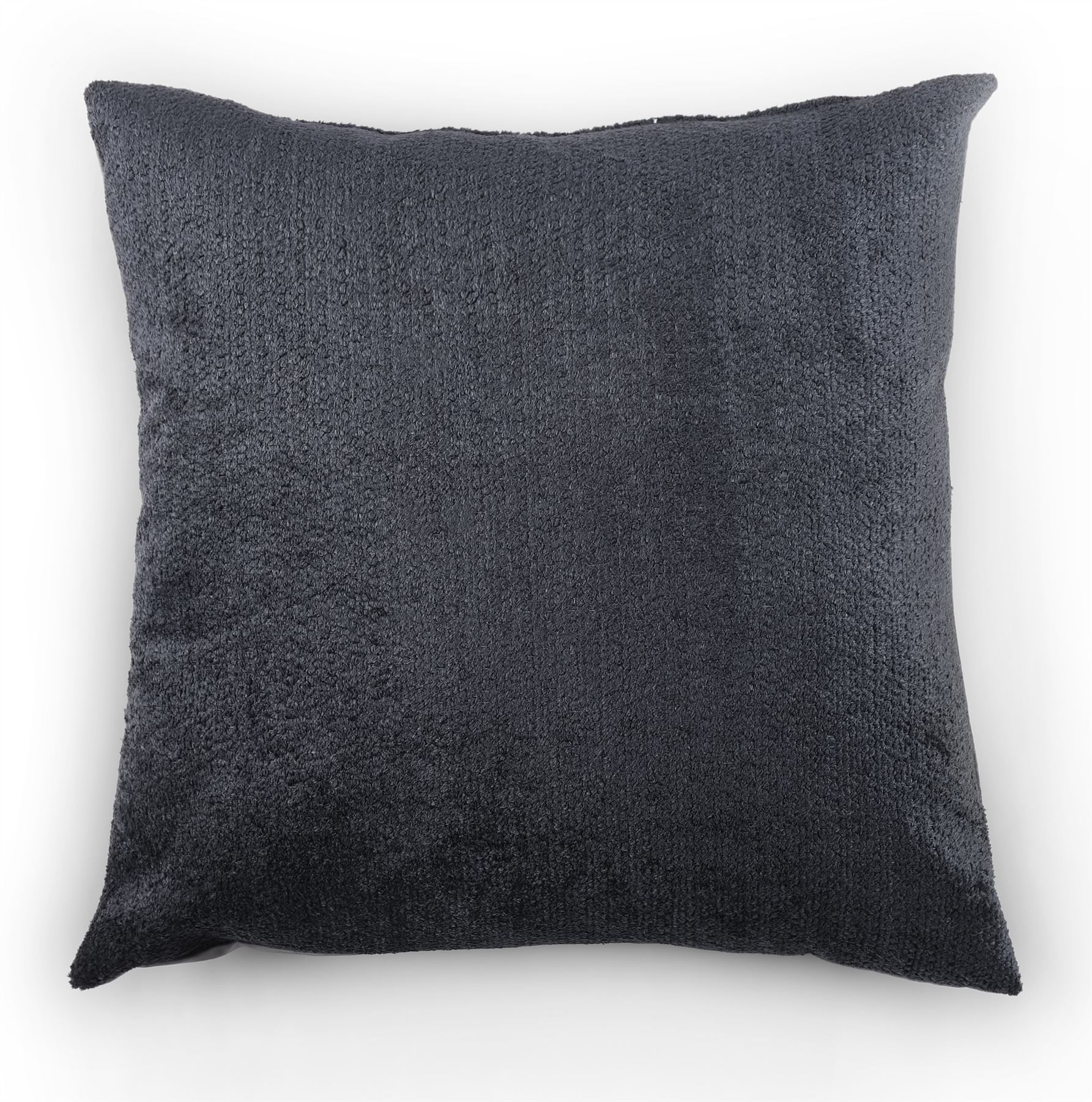 Charcoal Twisted Yarn Chenille Cushion, Boudoir, Draft Excluder UK Made - Picture 19 of 26