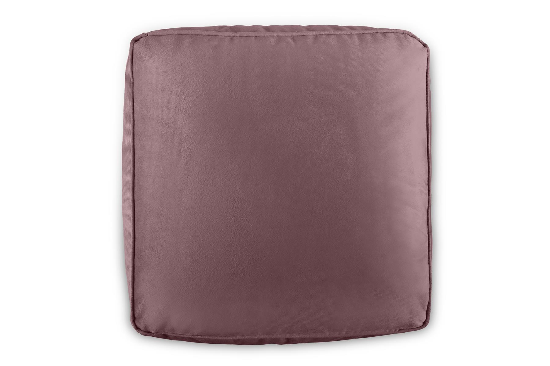 Bolsa de Frijoles Cubo Cuadrado, Terciopelo Suave de Lujo, Reposapiés Puf Otomano, Tubería, 41 cm - Imagen 17 de 32
