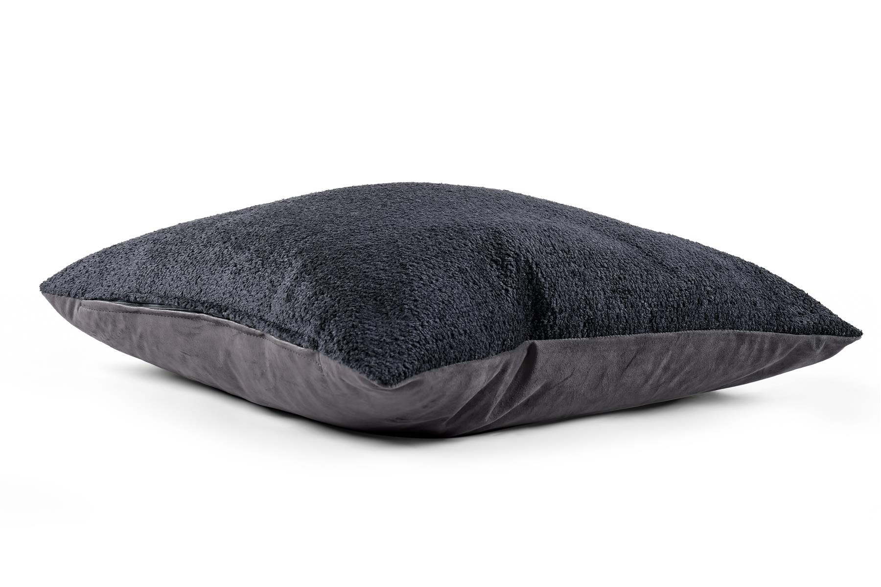 Charcoal Twisted Yarn Chenille Cushion, Boudoir, Draft Excluder UK Made - Picture 11 of 26