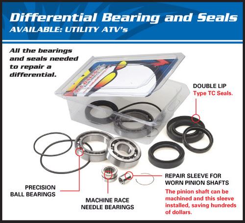 All Balls Differential Seals Rear Honda TRX 300 Fourtrax 88-00 25-2010-5