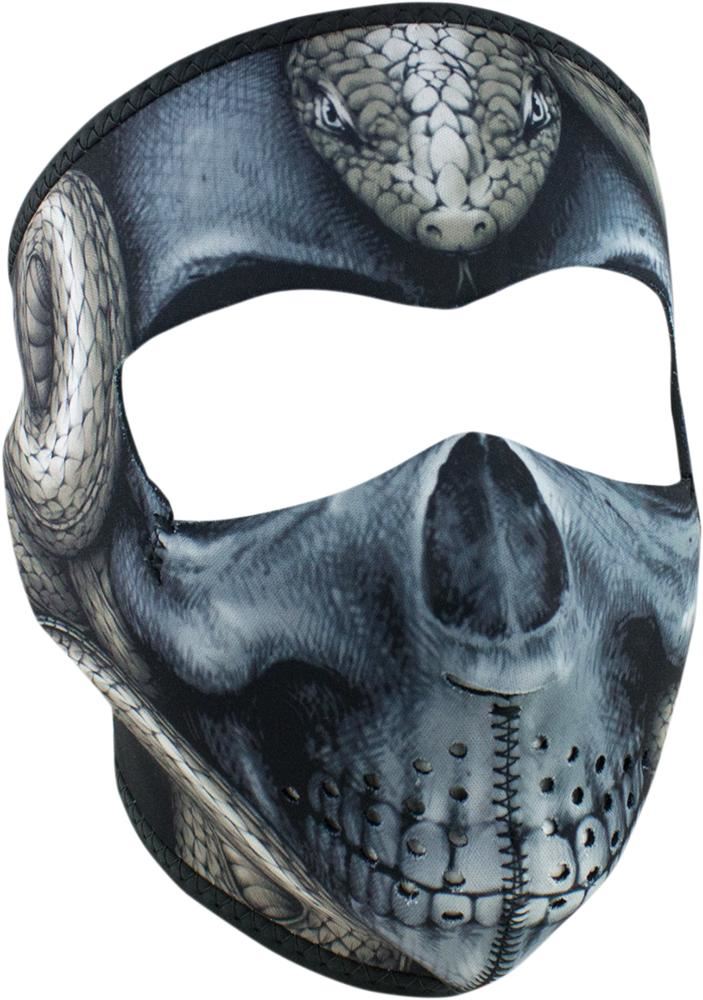 Half Face Mask Zan Headgear Burning Skull WNFM061H