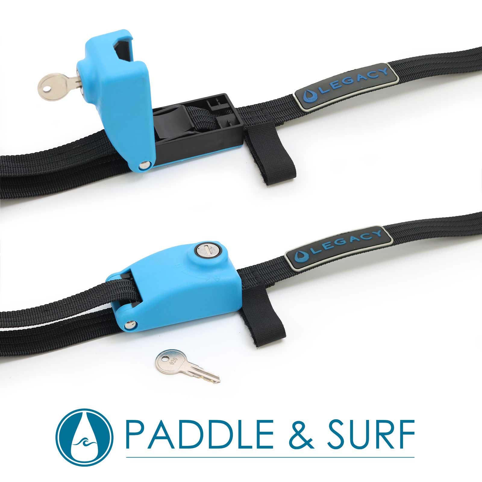 Legacy Lockable Tie Down Roof Rack Straps Pair Heavy Duty Kayak Board