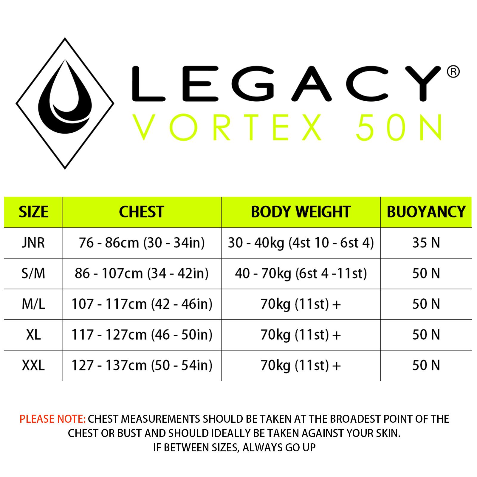 Legacy Vortex 50N Buoyancy Aid Adult Child Life Jacket PDF by Crewsaver