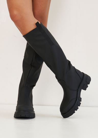 flat sole rain boots