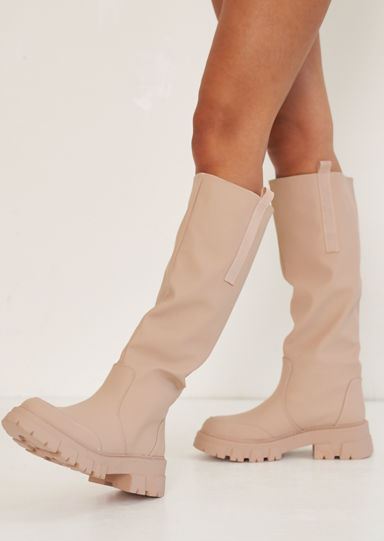 knee high cleated boots