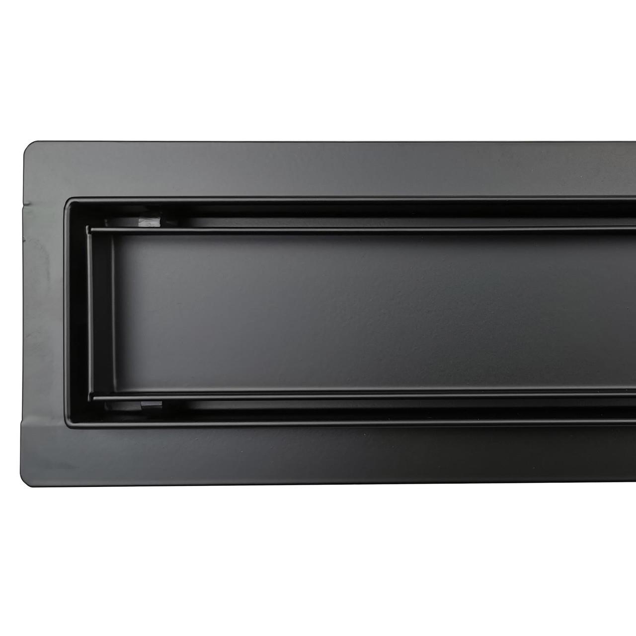 Stainless Steel Floor Black Linear Shower Drain Channel - Produktbild 3