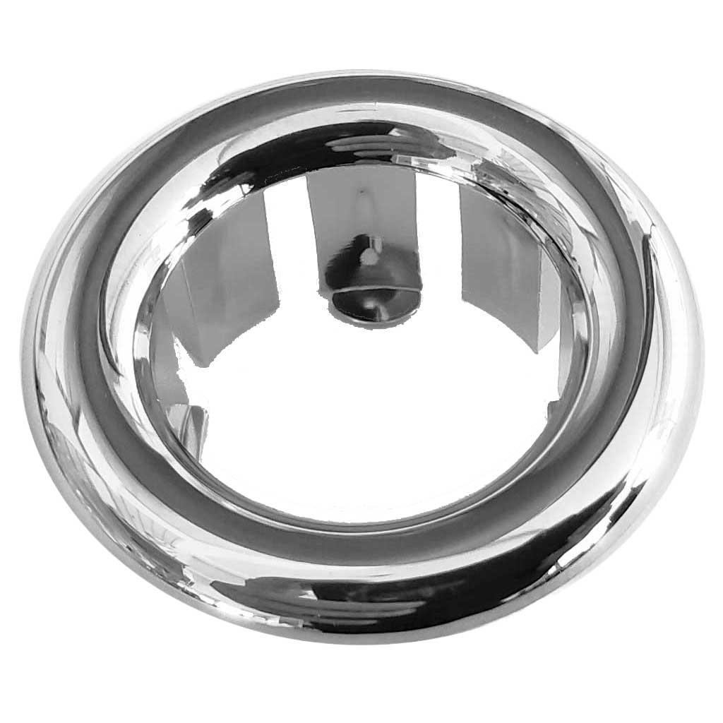 Small Chromed/Gilded/White Rose Collar Bathroom Sink Basin Overflow 15-25mm - Picture 18 of 25