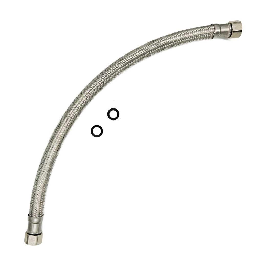 Full Bore High Flow 3/4 x 3/4 Inch Flexible Hose Pipe Water Connector 30-80cm