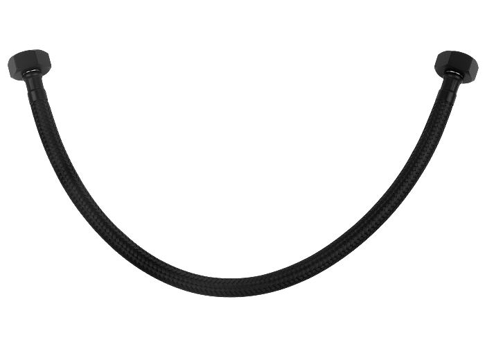 Conector flexible negro de 1/2 x 1/2 pulgada para grifos inodoros - Imagen 6 de 7