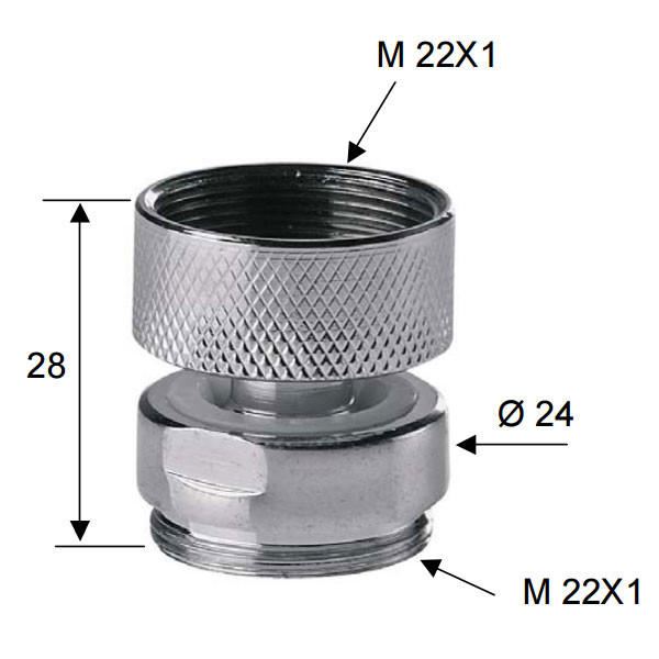 Metall Adapter Reduzierung Wasserhahn Hahn verschiedene Größen und Gewinde Anschlüsse - Bild 5 von 11