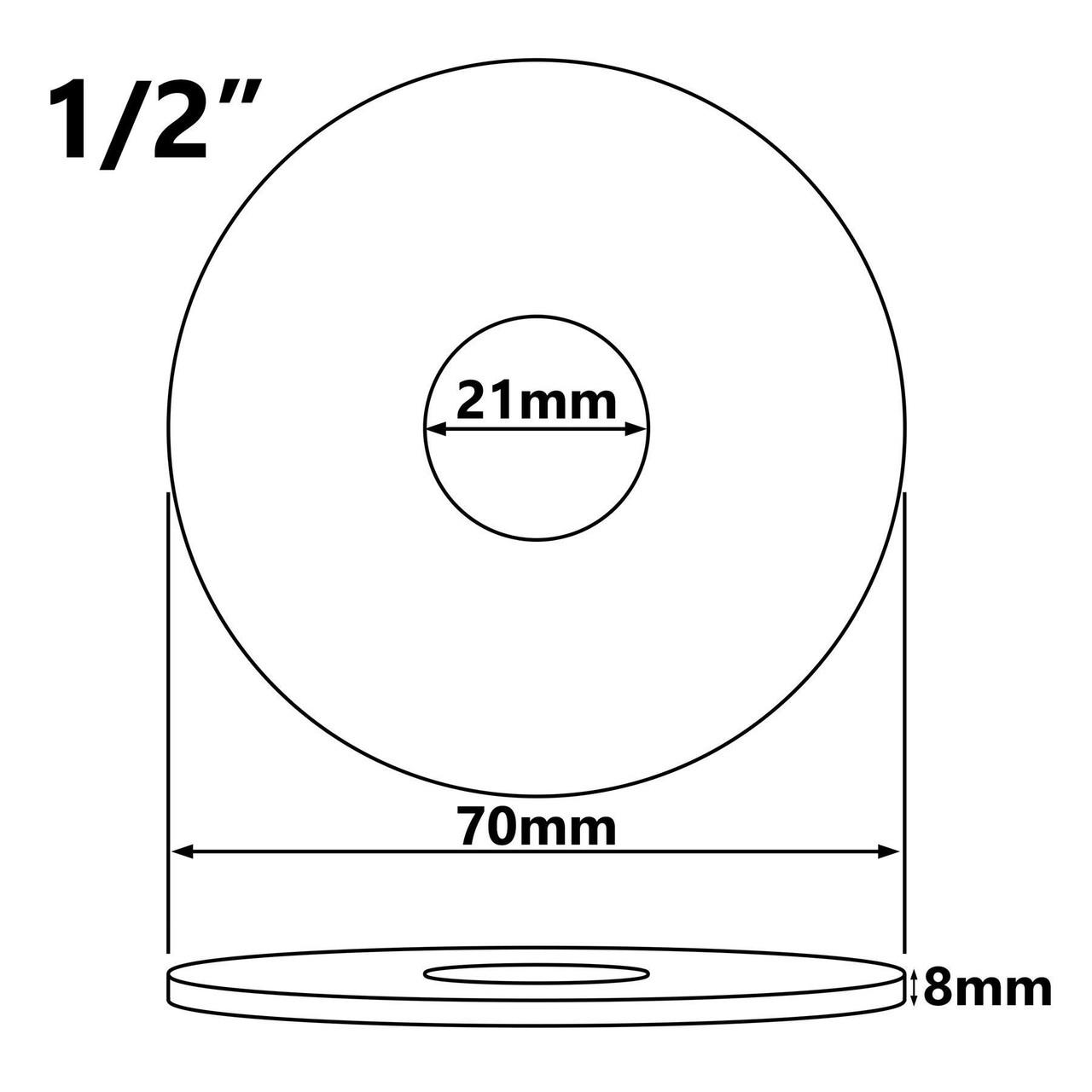 2 x Black Shower Tap Pipe Cover High Collar G1/2 G3/4 Steel - Picture 3 of 5