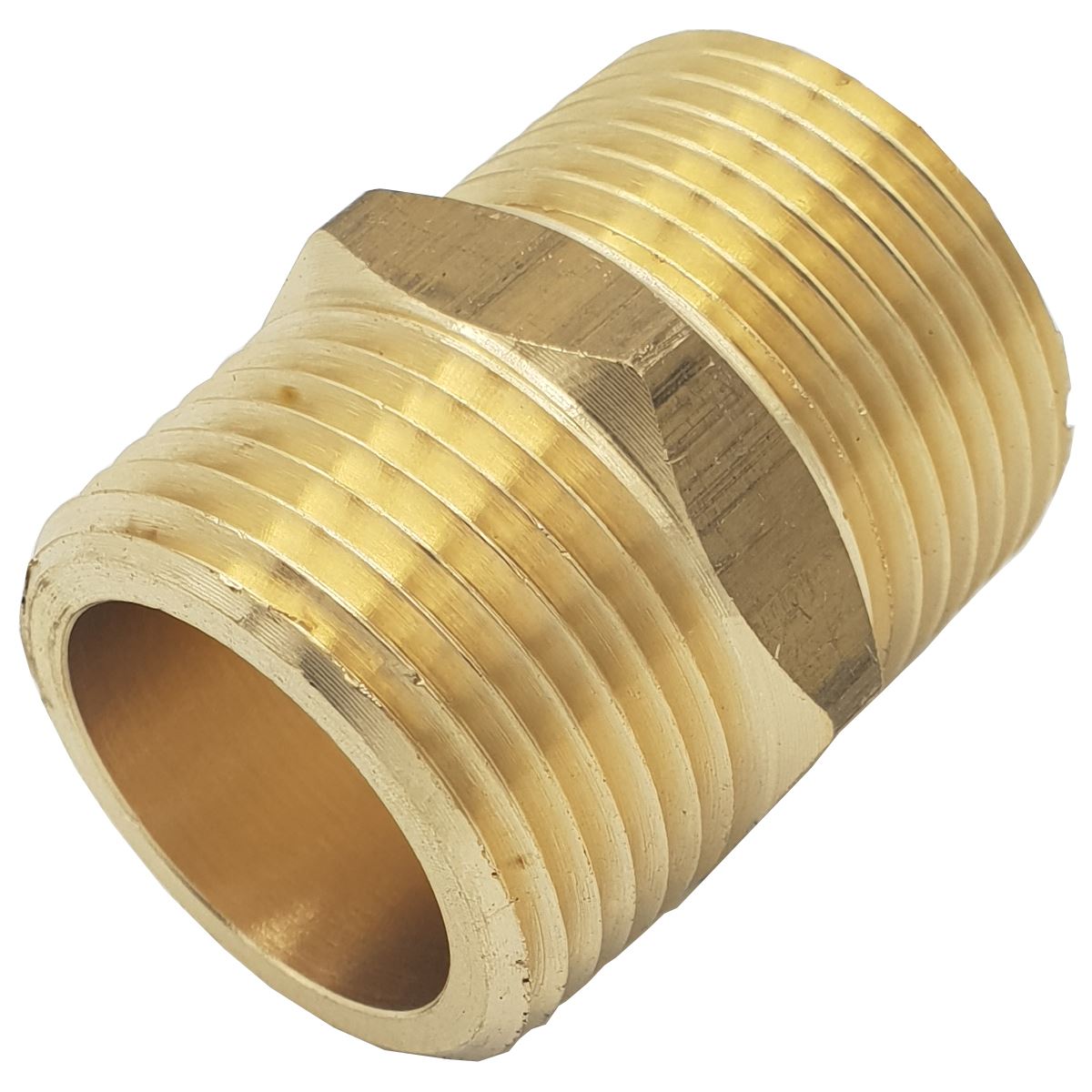 1/2"" 3/4"" BSP x NPT Male Union Nipple Thread Adaptor UK Thread to American