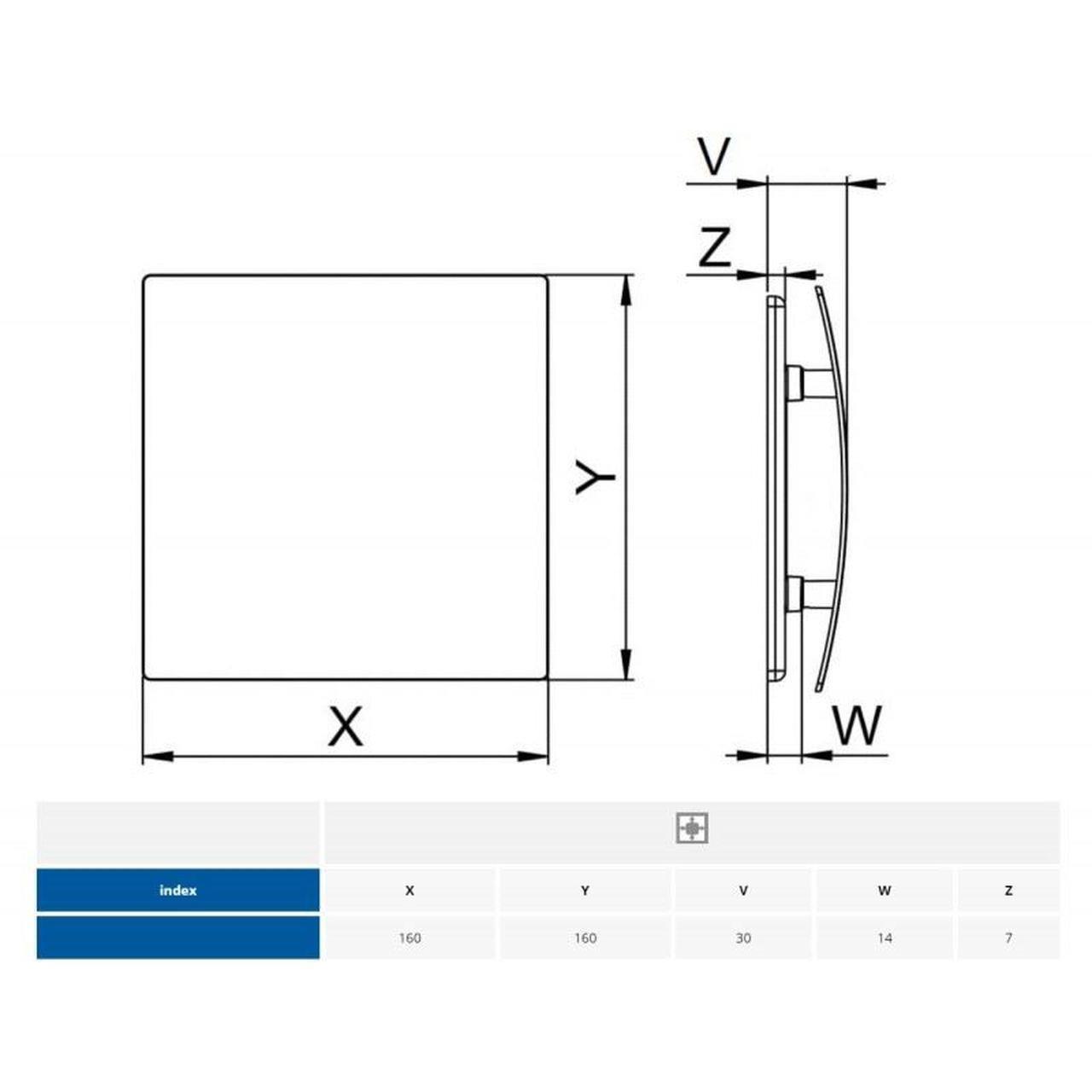 100 mm Zugschnur Dunstabzugshaube ESCUDO Frontplatte Wand Decke Lüftung - Bild 43 von 85