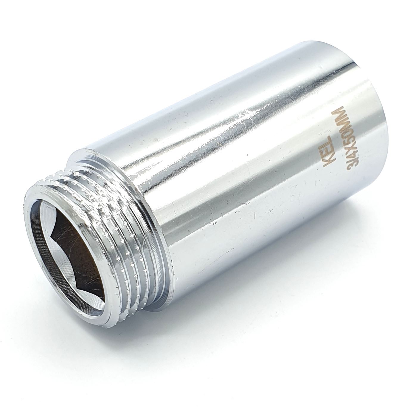 3/4"" BSP Pipe Extension Female x Male Chrome Plated Brass 10-50mm Long