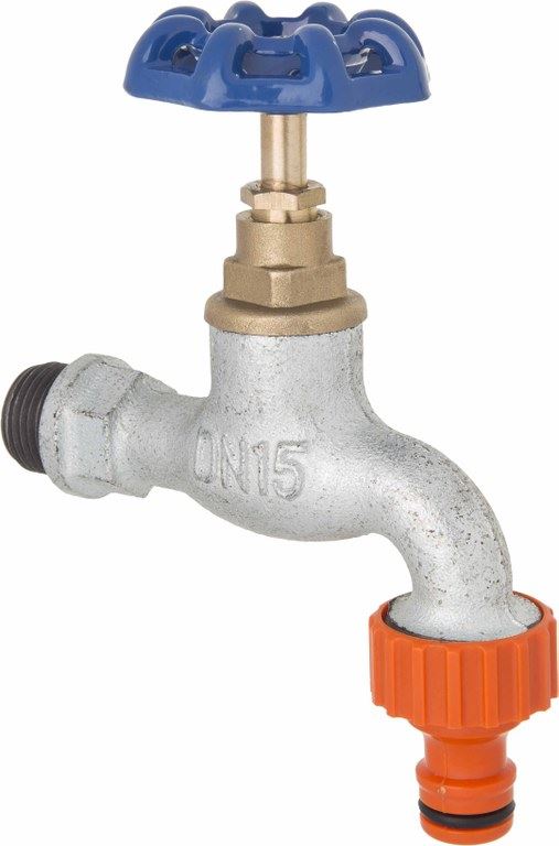 Cast Iron Garden Hose Tap 1/2 3/4 Inlet Faucet Valve fits Hozelock