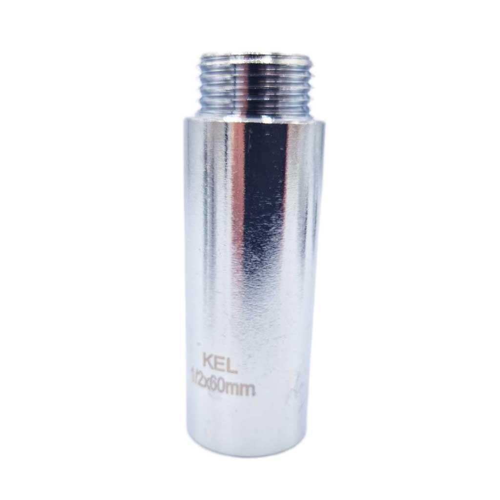 1/2" BSP (15mm) Pipe Extension Female x Male Chrome Plated Brass 10-100mm Long - Picture 10 of 12