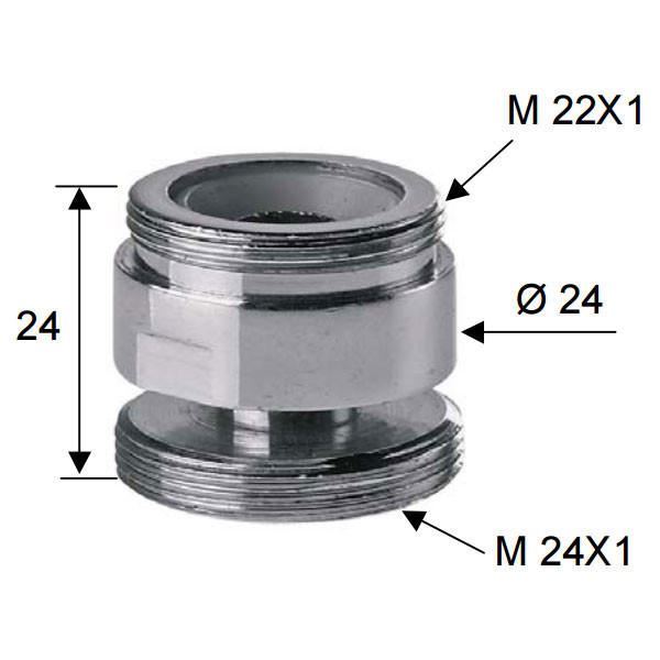 Metall Adapter Reduzierung Wasserhahn Hahn verschiedene Größen und Gewinde Anschlüsse - Bild 8 von 11