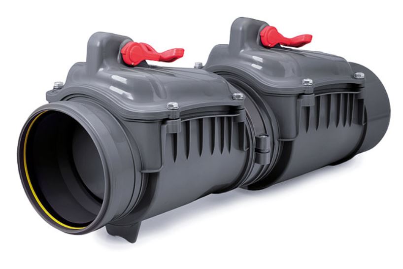110mm-160mm Polypropylene Check Non-Return Double Flap Valve Backwater Prevented - Picture 9 of 12