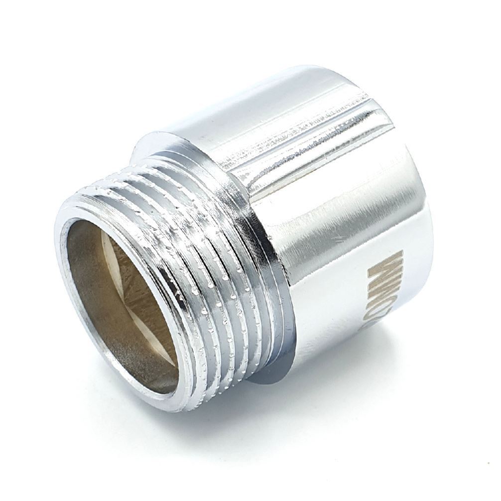 3/4"" BSP Pipe Extension Female x Male Chrome Plated Brass 10-50mm Long