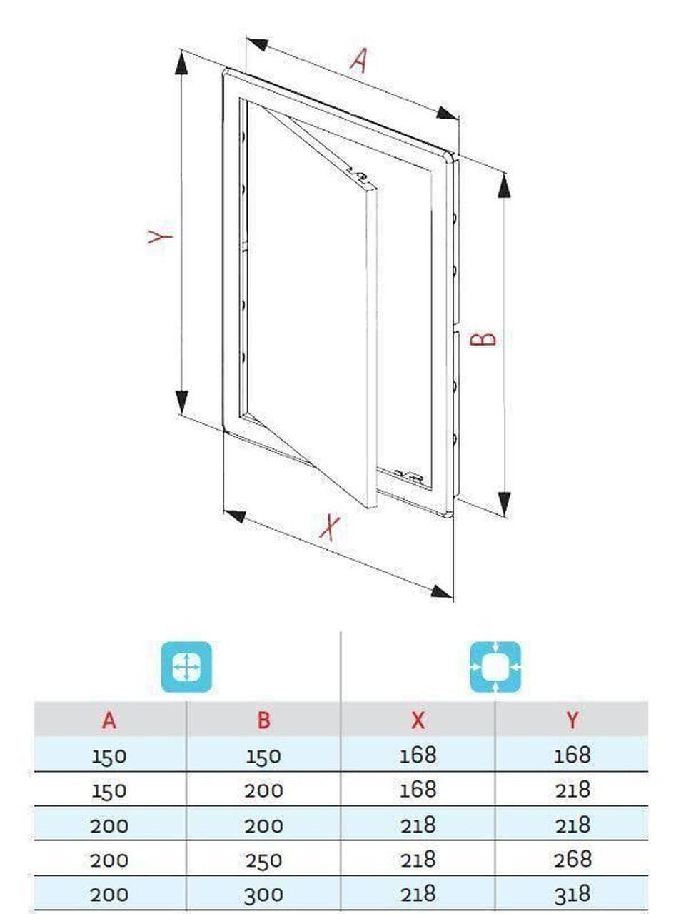 Panel de puerta de inspección de acceso de plástico ABS duradero colorido varios colores tamaños - Imagen 71 de 91