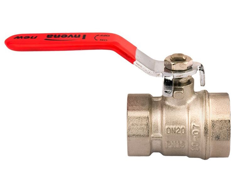 1/2"" - 2"" Inch BSP Water Lever Type Ball Valve Female Red Handle Quarter Turn - Image 2