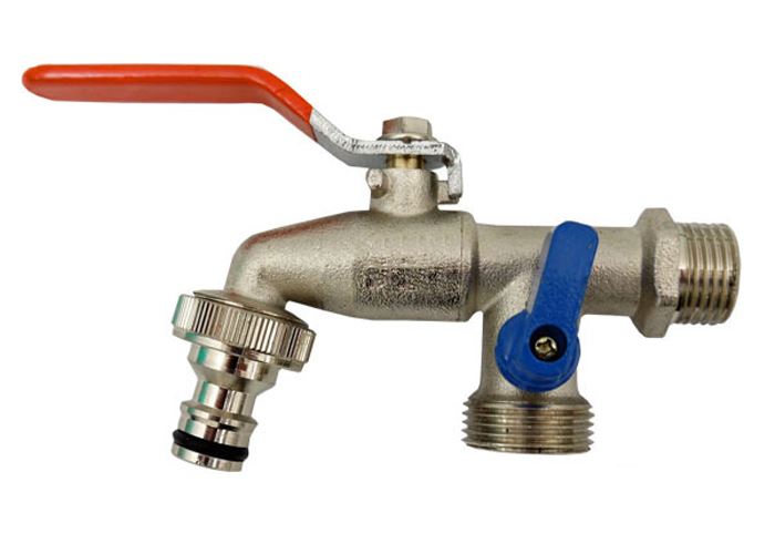Duble Dual Garden Outdoor Tap Outside Valve fits Hozelock 1/2 3/4