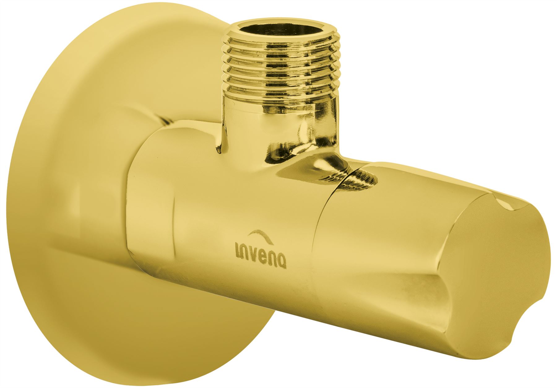 Válvula aislante de manguera de inodoro de lavabo dorado corte de grifo - Imagen 3 de 3