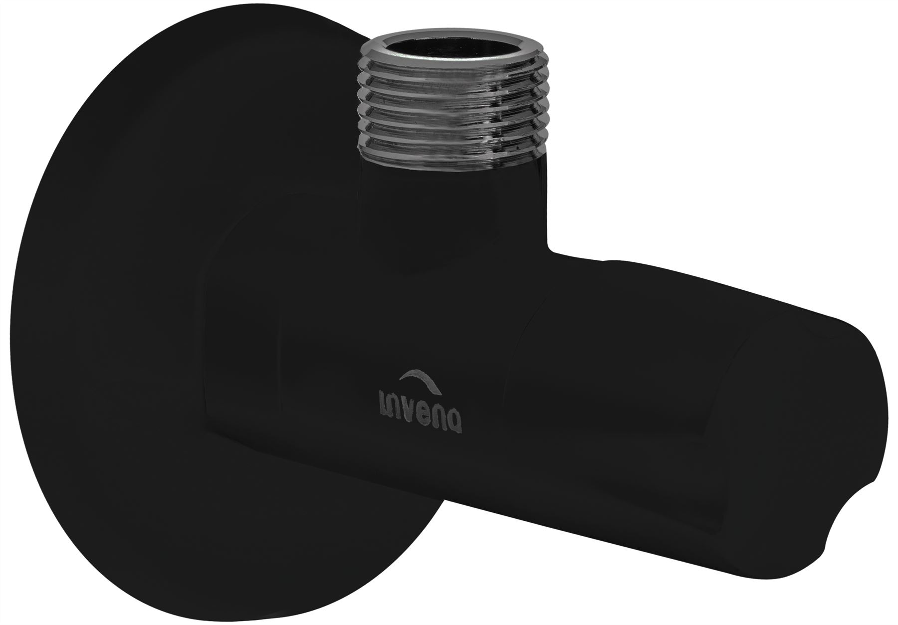 Válvula de aislamiento de cierre de manguera de inodoro para fregadero de lavabo negro agua - Imagen 2 de 3