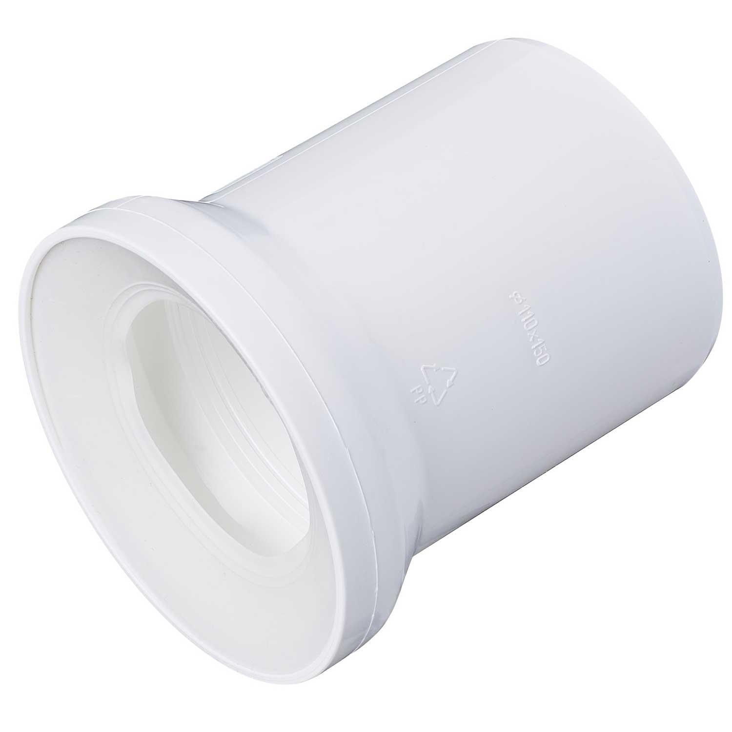 WC Toilet Long Straight Waste Water Pan Connector Soil Pipe 110mm - Picture 3 of 5