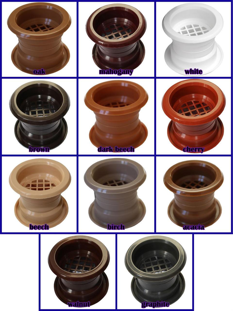 Mini Circle Collar Air Vent Grille Door Ventilation Hole Covers 4pcs 11 Colors - Picture 10 of 60