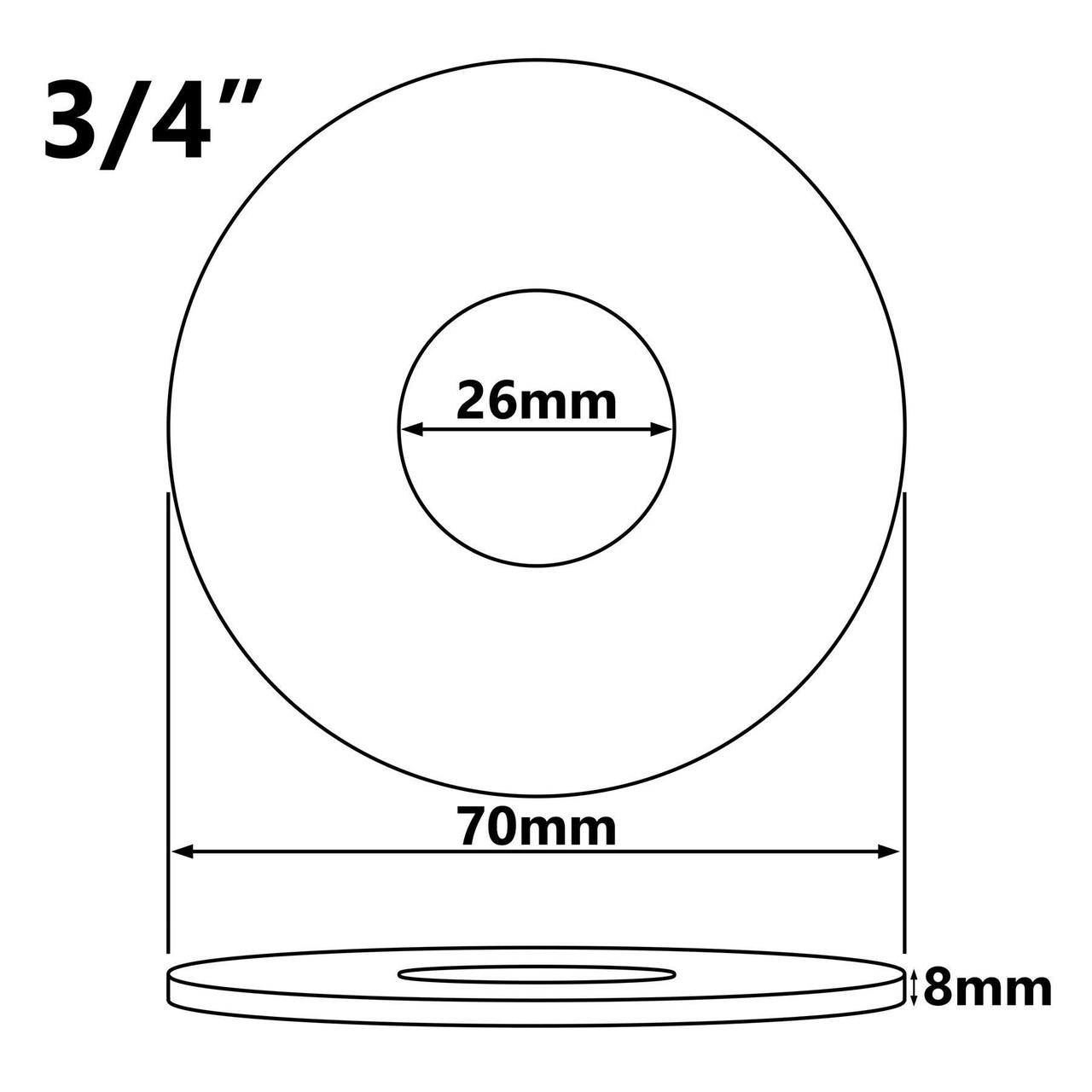 2 x Black Shower Tap Pipe Cover High Collar G1/2 G3/4 Steel - Picture 5 of 5