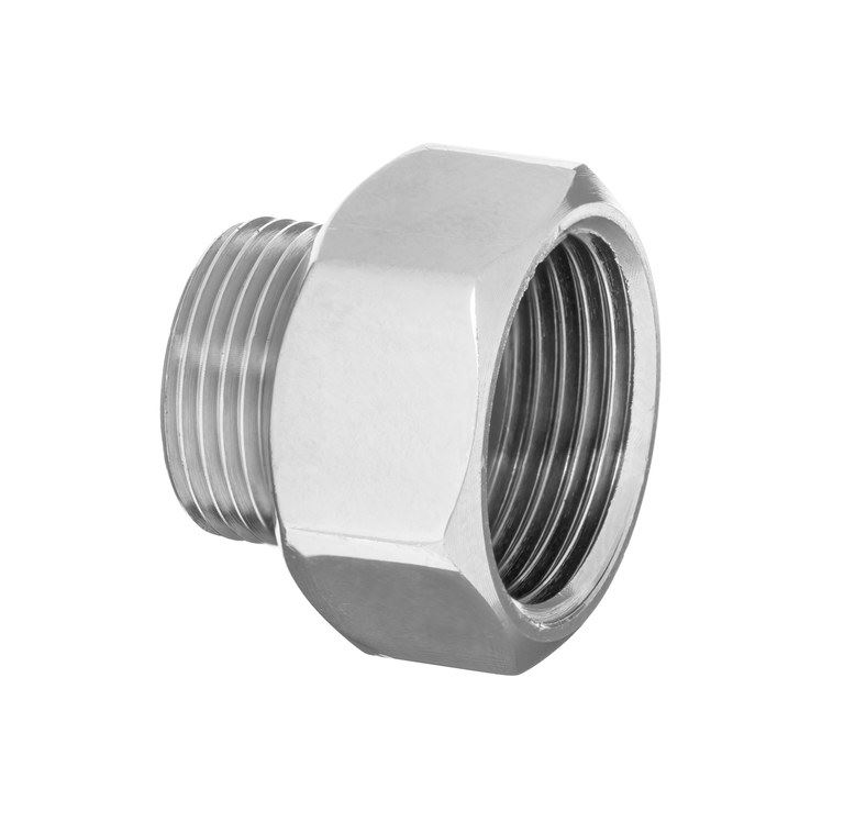 Pipe Thread Reducer Hexagon Fittings Chrome Female x Male 3/8 1/2 3/4 Inch