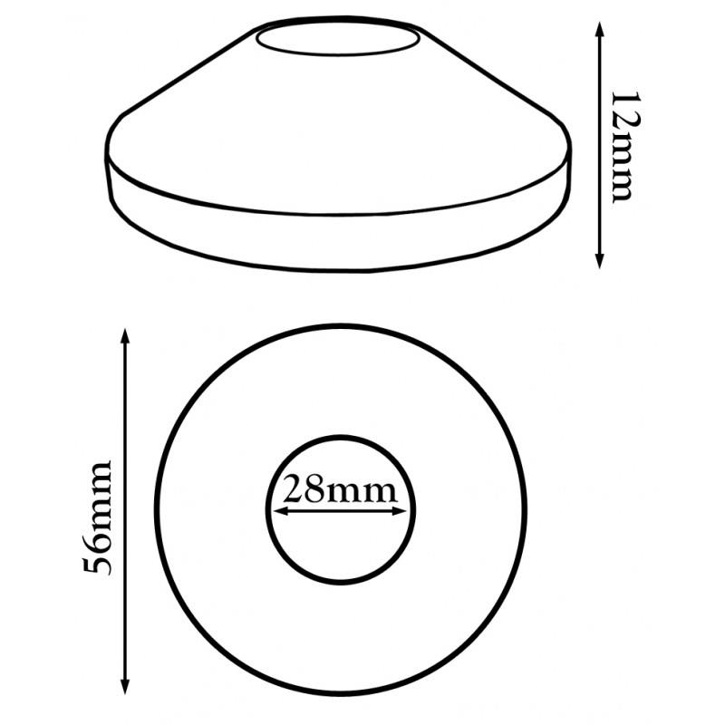 2x White Plastic PVC Radiator Cover Collar Rose 15mm-28mm Water Pipe Hole - Picture 14 of 14