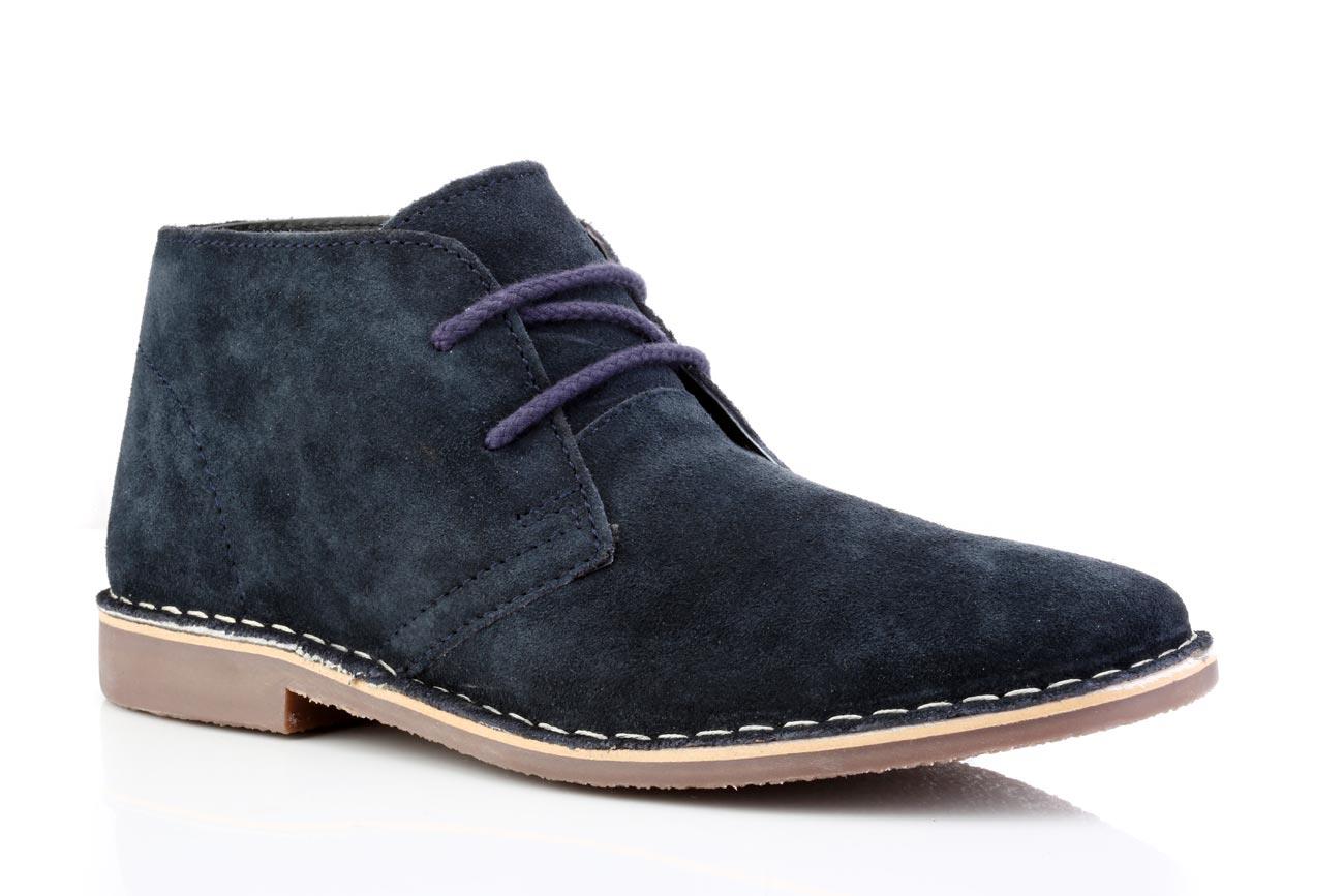 Botas de gamuza para hombre del desierto cinta roja cuero con cordones Chukka Gobi 7 8 9 10 11 12 - Imagen 12 de 20